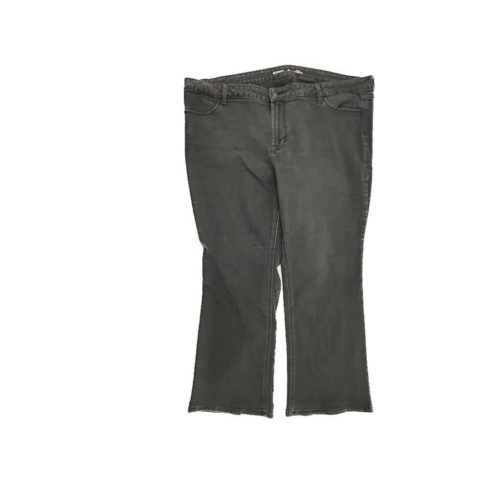 Old Navy Mid Rise Wow Bootcut Women's size‎ 20P Black Denim Jeans